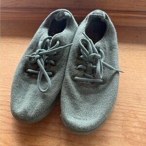 allbirds Olive Green Wool Lace-Up Shoe